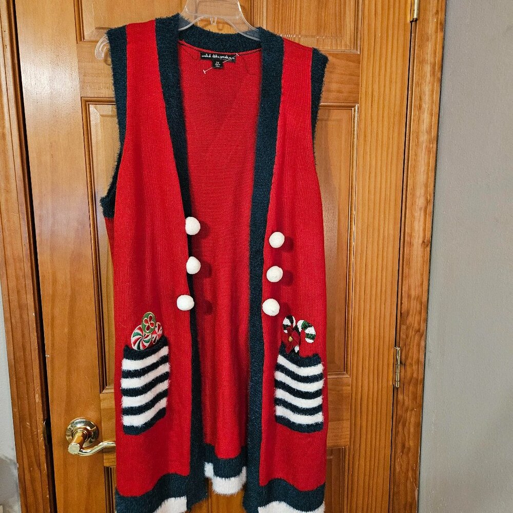 Christmas Sweater Vest-Plus Size